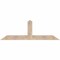 Ekena Millwork Portland Smooth Timber Gable Bracket, Douglas Fir, 72"W x 24"H x 5 1/2"D x 5 1/2"F, 8/12 Pitch GBW072X24X0606POR00SDF - alternate 1